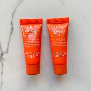 (2) NEW & Sealed SundayRiley CEO Rapid Flash Serum